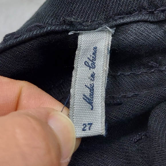 BCBGMaxAzria May Skinny w/Back Leg Zipper Black Jeans Pants Mid Rise Size 27 - Picture 16 of 16